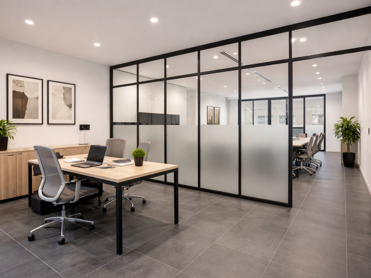 Rénovation bureau verrière